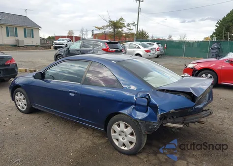 2002 Honda Civic Ex z USA, uszkodzony, nr VIN 1HGEM22002L043985